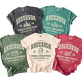 Personalized Family Christmas Shirt, Custom Last Name Holiday Tee, Family Christmas Tee, Custom Location Winter Shirt, Holiday Gift