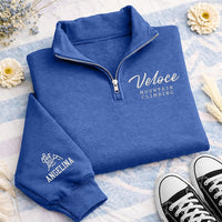 Personalized Sports Embroidered Quarter Zip Sweatshirt, Custom Player Pullover, School Spirit Apparel, Game Day Layer, Custom Team Gift