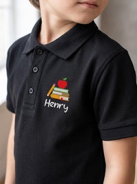 Custom Embroidered Polo Shirt for Teachers and Staff, Personalized Polo Shirts for Back to School, Teacher Appreciation, Teacher Gift