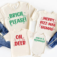 Custom Funny Christmas Shirt, Personalized Holiday Saying Tee, Family Christmas Tee With Sayings, Festive Party Outfit, Holiday Party Gift
