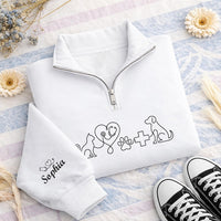 Veterinary Medicine Embroidered Quarter Zip Sweatshirt, Veterinarian Pullover, Medical Team Apparel, Vet Tech Sweatshirt, Custom Team Gift