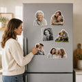 Custom Photo Cutout Magnet, Personalized Fridge Magnet, Family Photo Magnet, Refrigerator Keepsake Home Decor, Family Keepsake Gift