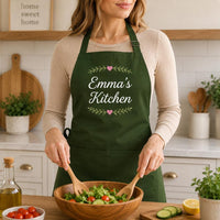 Custom Logo Apron, Personalized Cafe Restaurant Uniform, Professional Chef Apron, Branded Cooking Apron for Staff, Restaurant Gift
