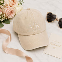 Monogrammed Baseball Hat, Personalized Embroidered Cap, Custom Initial Logo Hat, Bachelorette Party Hats, Bridesmaid & Club Gifts for Her