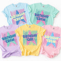 Custom Birthday Crew Shirt, Personalized Retro Star Party Tee, Matching Friend Group Shirts, Besties Party Outfit, Birthday Gift for Her