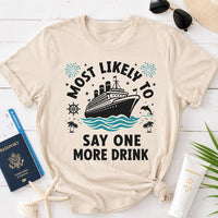 Custom Cruise Superlative Group Shirt, Most Likely To Vacation Tee, Funny Sailing Party Top, Cruise Matching Tee, Family Trip Gift