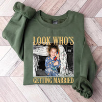 Personalized Bride Photo Shirt, Custom Look Who's Getting Married Tee, Funny Bachelorette Party Top, Bridal Shower Outfit, Gift for Bride
