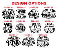 Custom Thanksgiving Shirt, Choose Your Funny Food Quote Tee, Turkey Dinner Graphic T Shirt, Friendsgiving Outfit, Holiday Gift for Foodie