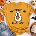 Personalized Most Likely To Halloween Shirt, Custom Funny Drinking Ghost Tee, Matching Family Shirts, Halloween Party Tee, Gift for Friend