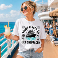 Custom Cruise Superlative Group Shirt, Most Likely To Vacation Tee, Funny Sailing Party Top, Cruise Matching Tee, Family Trip Gift