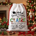 Personalized Santa Sack with Name, Kids Christmas Toy Sack, Special Delivery North Pole Bag, Named Santa Gift Bag, Kids Christmas Gift