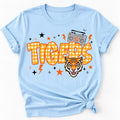 Custom School Mascot Sweatshirt, Personalized Team Name Crewneck, Custom Sport Sweatshirt, Retro Gingham Spirit Wear, Gift for Athlete