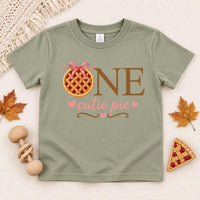 Personalized Cutie Pie Shirt, Custom Mom Dad Baby Role Top, First Birthday Pie Bodysuit, Thanksgiving Family Outfit, Gift for Family