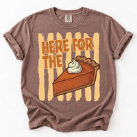 Custom Thanksgiving Shirt, Here for the Food Tee, Choose Your Favorite Feast Design, Retro Turkey Day Graphic Tee, Thanksgiving Gift