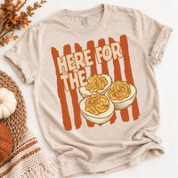 Custom Thanksgiving Shirt, Here for the Food Tee, Choose Your Favorite Feast Design, Retro Turkey Day Graphic Tee, Thanksgiving Gift