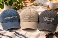 Personalized Funny Quote Embroidered Hat, Custom Saying Baseball Cap, Low Profile Dad Hat, Casual Vacation Accessory, Everyday Cap Gift