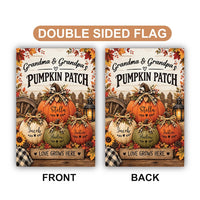 Personalized Pumpkin Patch Garden Flag, 12x18 Double Sided Yard Flag, Fall Garden Decor, Family Autumn Welcome Sign, Fall Decor Gift
