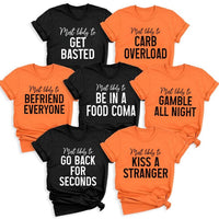 Custom Thanksgiving Most Likely To Shirt, Personalized Turkey Day Tee, Funny Friendsgiving Group Tee, Holiday Party Outfit, Family Gift