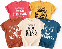 Custom Thanksgiving Most Likely To Shirt, Personalized Turkey Day Tee, Funny Friendsgiving Group Tee, Holiday Party Outfit, Family Gift