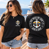 Personalized Cruise 2026 Shirt, Custom Name Vacation Tee, Funny Cruise Tee, Matching Family Trip Outfit, Vacation Gift, Front Back