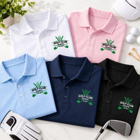 Custom Embroidered Polo Shirt for Father and Son, Personalized Polo Shirts for Golf Outings, Casual Polo, Birthday Gift, Daily Wear