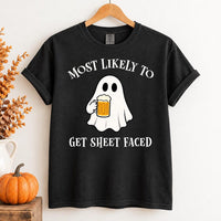 Personalized Most Likely To Halloween Shirt, Custom Funny Drinking Ghost Tee, Matching Family Shirts, Halloween Party Tee, Gift for Friend