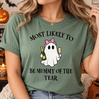 Personalized Most Likely To Halloween Shirt, Custom Funny Drinking Ghost Tee, Matching Family Shirts, Halloween Party Tee, Gift for Friend