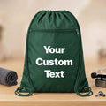 Custom Drawstring Backpack, Personalized Cinch Bag With Logo or Text, Team Sports Bag, School Bag, Party Favor Bag, Gym Backpack Gift