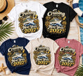 Personalized Cruising Into the New Year 2027 Shirt, Custom Cruise Name Tee, Family Vacation Cruise Hoodie, New Year Trip Gift, Travel Gift