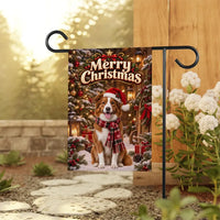 Personalized Pet Christmas Garden Flag, Custom Dog Photo 12x18 Yard Flag, Double Sided Holiday Porch Decor, Dog Mom Gift, Pet Lover Gift