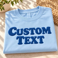 Custom Puff Print Sweatshirt, Personalized Name Bubble Letters, 3D Raised Puff Crewneck, Name Crewneck, Personalized Wear Birthday Gift