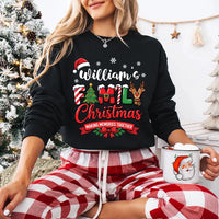 Personalized Family Christmas Shirt, Custom Name Holiday Tee, Santa Letter Sweatshirt, Matching Holiday Outfit, Christmas Gift for Her
