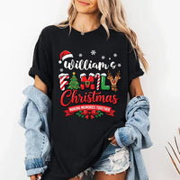 Personalized Family Christmas Shirt, Custom Name Holiday Tee, Santa Letter Sweatshirt, Matching Holiday Outfit, Christmas Gift for Her