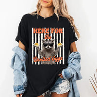 Personalized Raccoon Fall Shirt, Custom Here For Funny Tee, Distressed Raccoon Sweatshirt, Thanksgiving Party Outfit, Funny Gift for Her