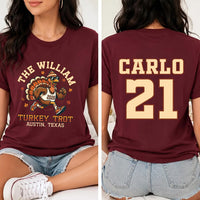 Personalized Family Turkey Trot Shirt, Custom Running Turkey Tee, Thanksgiving Race Sweatshirt, Fall Family, Funny Fall Gift, Front Back
