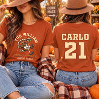 Personalized Family Turkey Trot Shirt, Custom Running Turkey Tee, Thanksgiving Race Sweatshirt, Fall Family, Funny Fall Gift, Front Back