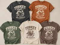 Personalized Turkey Trot Family Shirt, Custom Running Turkey Tee, Varsity Thanksgiving Top, Matching Family Outfit, Thanksgiving Gift