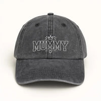 Custom Mummy Embroidered Hat, Personalized Mom Baseball Cap, Chain Stitch Outline Dad Hat, Mama Gift for Mothers Day, New Mom Gift