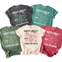 Personalized Most Likely To 2026 Shirt, Custom Christmas Family Tee, Doodle Holiday Sweatshirt, Matching Family Outfit, Funny Gift Idea