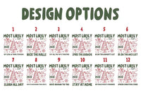 Personalized Most Likely To 2026 Shirt, Custom Christmas Family Tee, Doodle Holiday Sweatshirt, Matching Family Outfit, Funny Gift Idea