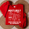 Personalized Most Likely To 2026 Sweatshirt, Custom Christmas Family Tee, Doodle Holiday Shirt, Matching Family Outfit, Funny Gift Idea