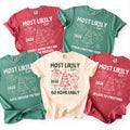 Personalized Most Likely To 2026 Shirt, Custom Christmas Family Tee, Doodle Holiday Sweatshirt, Matching Family Outfit, Funny Gift Idea
