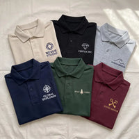 Custom Embroidered Polo Shirt for Business Owners, Personalized Polo Shirts for Office Wear, Team Events, Daily Wear, Corporate Events