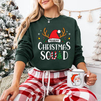 Personalized Christmas Squad Shirt, Custom Name Plate Xmas Tee, Matching Family Sweatshirt, Family Christmas Party Gift, Holiday Gift