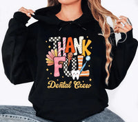 Personalized Dental Crew Shirt, Custom Thankful Tooth Sweatshirt, Retro Dental Team Tee, Dentist Thanksgiving Gift, Gift for Dentist