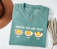 Personalized Which Egg Are You Shirt, Custom Deviled Egg Thanksgiving Tee, Funny Food Group Top, Friendsgiving Matching Outfit, Funny Gift