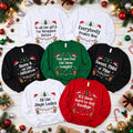 Personalized Christmas Song Pun Sweatshirt Custom Funny Holiday Tee, Design Choice Shirt, Funny Christmas Gift, Holiday Season Gift