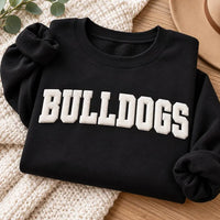 Custom Puff Print Mascot Sweatshirt, Personalized Team Name Shirt, Raised 3D School Spirit Hoodie, Sports Game Day Tee, Team Mom Gift