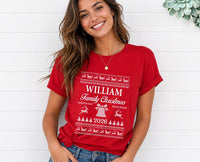 Personalized Family Christmas Sweatshirt, Custom Last Name Sweater Shirt, Matching Family Christmas 2026 Crew, Knit Holiday Gift Top
