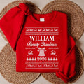 Personalized Family Christmas Sweatshirt, Custom Last Name Sweater Shirt, Matching Family Christmas 2026 Crew, Knit Holiday Gift Top